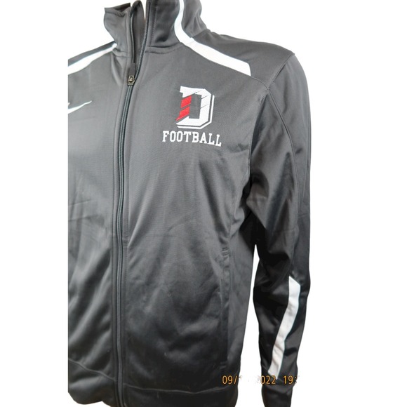 Davidson‎ College Track Jacket Size S Wildcats Football Gray Davidson NC Nike - Picture 2 of 6